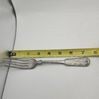 Antique Wallace Wbw No 900 7 25  Fiddle Dinner Fork Metal Flatware Usa Vintage