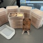 Lot Of 100 X 1 Oz  Statue Liberty Head W  Wings Copper  999 Fine Bar