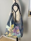 Vintage Y2k Disney Store Exclusive Tinker Bell Denim Shoulder Bag Purse Colorful