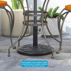 Patio Umbrella Base  Outdoor Market Umbrella Stand  Black 27lbs