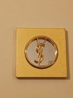 Yves Saint Laurent Ysl Vintage 1980s Gold Gilt Metal Compact Purse Mirror French