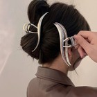 Women Alloy Hair Claw Barrettes Metal Hairpin Crab Hair Clips Bow Geometric