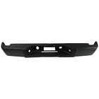 Black Rear Step Bumper W o Sensor For 2007-2013 Gmc Sierra Chevy Silverado 1500