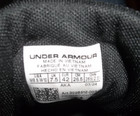 Under Armour Lockdown 7 Black Metallic Silver White Mens Size 8 5  euc 