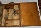 Vintage 1950s Racer Wooden Car Kit In Wood Case  32 Pieces