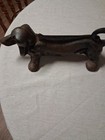 Vintage Cast Iron Boot Shoe Scraper Dachshund Dog Door Stop 12 Inches Unique
