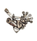 Royal Order Of Jesters Roj Masonic Shriners  mirth Is King  Sterling Belt Buckle