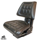 Black Tractor Suspension Seat Fits Ford   New Holland 4000 4100 4110 4600 4610