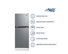 Arctic King 4 5 Cu Ft Two-door Compact Refrigerator  Stainless Steel Look