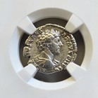 Roman Empire Marcus Aurelius Denarius Ngc Xf Ancient Silver Coin