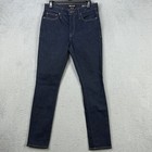 Madewell Mens Skinny Jeans 30x32 Blue Dark Washed Slim Fit Stretch Denim New