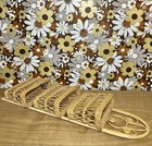 Vintage Wicker Rattan Hanging Organizer 3 Tier Baskets Retro Boho Cottage Euc