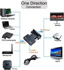 2 Pack Hdmi To Vga Adapter 1080p Converter Hdtv For Beamer Pc Laptop 3 5mm Audio