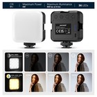Neewer Led Video Light Bi-color Dimmable Camera Soft Lights With 3 Cold Shoes