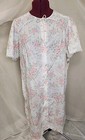 Vtg Nwt  Miss Elaine Enchantmates Floral Cottage Farmhouse Robe Seersucker Large