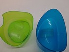 Vintage Pringles Stack Holder For Lunch Boxes Bright Blue green See-through