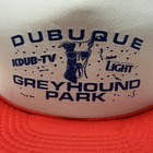 Vintage Dubuque Greyhound Gold Medal Hat Cap Snap Back Red One Size Mens 80s