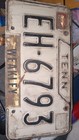 1966 Tennessee License Plate Weakley County