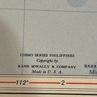 Antique 1951 Multicolor Map Of The Philippines 14   x11   