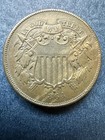 1864 Two Cent Piece 2c Civil War Date Large Motto Us Copper Coin  Nice Coin  