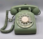 Vtg Avocado Green Bell Systems Western Electric Rotary Telephone C d 500  5-66