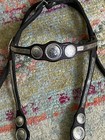 Vintage Circle Y Used Loaded With Silver  Show Headstall  Free Shipping