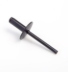 100pcs All Black Large Flange Blind Rivets  Aluminum  1 8 3 8  