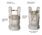 Lillebaby Complete All Seasons Baby Carrier - Coastal Sands Damage Box