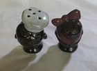 Vintage Folk Art  Black Americana  Salt And Pepper Shakers