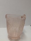 Vintage Depression Glass Pink Cherry Blossom Pitcher no Chips cracks