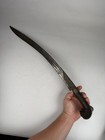 Antique Ottoman Turkish Yataghan Sword 29  Silver Inlay Koftgari Islamic Saber