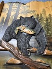 Large Bear With Fish Three Dimension Picture
