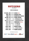 2025 Rutgers Scarlet Knights College Football Pocket Schedule