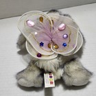 Aurora Flutterbunnies 2002 Purple Fairy Bunny Plush Butterfly Wings   Jewelry 