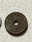 Lot Of 2 Vintage Washington State Tax Commission Metal Tokens 1935   1941