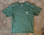 4 Pack Carhartt Men s Short Sleeve T-shirt  Size M  Loose Fit  Pocket  Workwear