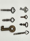Lot Of 7 Vintage Antique Skeleton Keys Including Soo Line