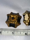 Lot Of 3 Antique Enamel Coated Plaster Buttons