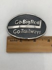 Vintage Trailways Bus  Go Big Red Go Trailways Driver Hat Badge 3   