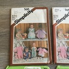 lot Of 9  Vintage Simplicity Sewing Patterns Bundle Doll Clothes 13  -20  Cut