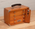Gi-t12 Red Oak 4-drawer Mini Portable Chest By Gerstner International