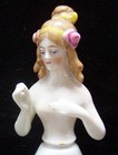 Vintage Half Or Pin Cushion Doll With Arms Away  aax   Incldes Us Tariffs
