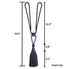 2 Pack Large Curtain Tiebacks With Tassel Curtain Holdbacks