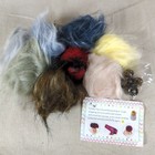 Faux Fur Snap-on Pom Poms Lot 8 Multicolor W  Snaps   Instructions Detachable