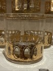 Vintage Culver Antigua Rocks Glasses With 22k Gold Set Of 8  