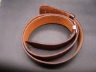 Vintage Don Hume B101 Size 50 Brown Tooled Leather Holster Belt 2 1 4  Wide Hook