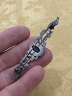 Vintage Sterling Silver 925 Tested Estate Acquired Deco Style Onyx Brooch Pin