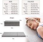 Memory Foam Mattress 4  Single Folding Mattress With Collapsible washable Cover