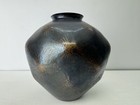 Y9120 Flower Vase Gyokusendo Copper Hammered Japan Ikebana Floral Arrangement