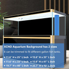Aquarium Background For Fish Tank Wallpaper Black Blue Poster 20x60 In  